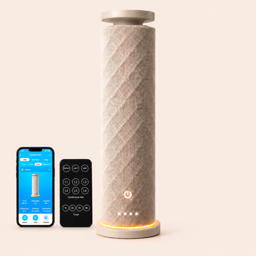 Aura 360 aromadiffuser van Atelier Sophia Luna met app en afstandsbediening