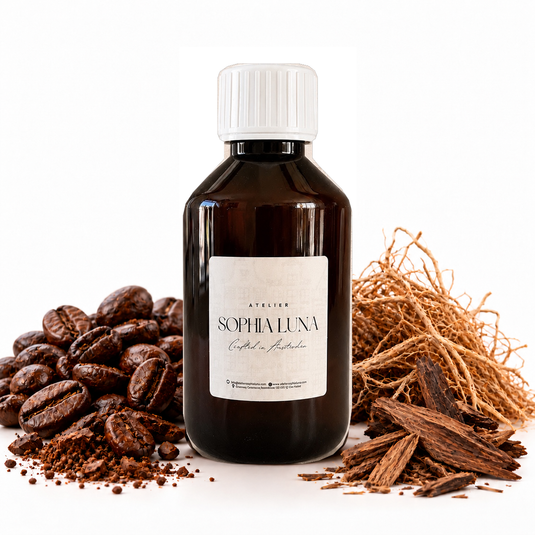 Black Vetiver Café geurolie 250 ml van Atelier Sophia Luna voor aromadiffusers