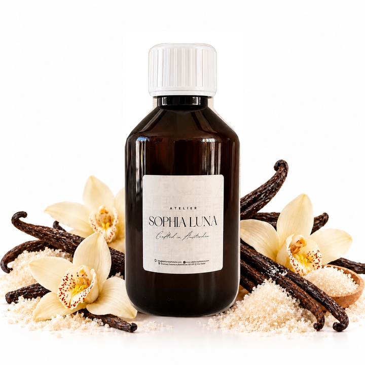 Frosted Vanilla geurolie 250 ml van Atelier Sophia Luna voor aromadiffusers