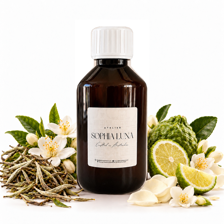 Ivory Essence geurolie 250 ml van Atelier Sophia Luna voor aromadiffusers