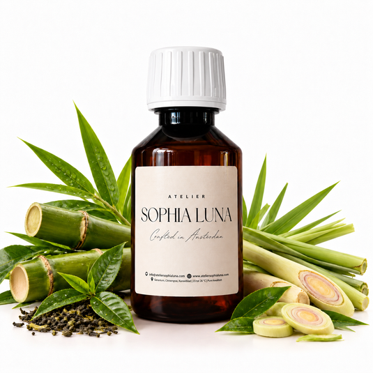 100 ml geurolie Bamboo Verde van Atelier Sophia Luna, voor aroma diffuser.