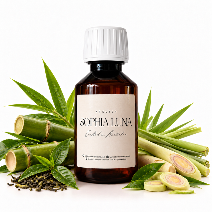 100 ml geurolie Bamboo Verde van Atelier Sophia Luna, voor aroma diffuser.