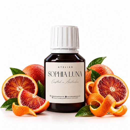 Geurolie Crimson Orange van Atelier Sophia Luna, voor aroma diffuser.