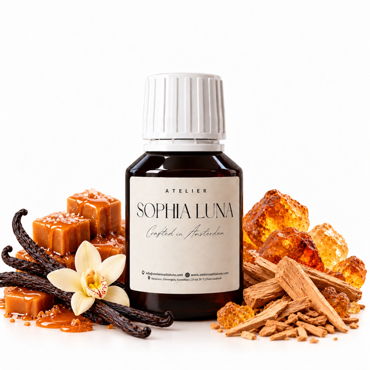 Geurolie Dessert Pearl van Atelier Sophia Luna, voor aroma diffuser.