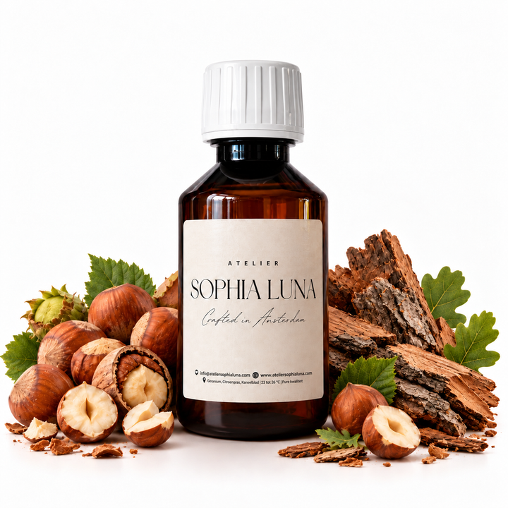 100 ml geurolie Hazelwood van Atelier Sophia Luna, voor aroma diffuser.