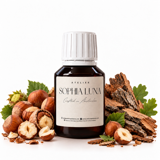 Geurolie Hazelwood van Atelier Sophia Luna, voor aroma diffuser.