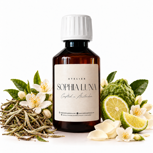100 ml geurolie Ivory Essence van Atelier Sophia Luna, voor aroma diffuser.