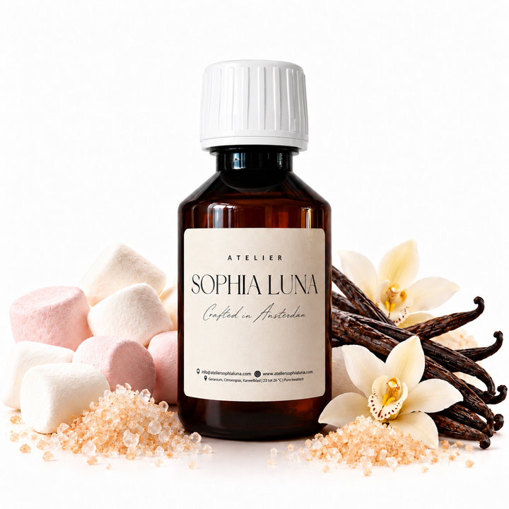 100 ml geurolie Sugar Blush van Atelier Sophia Luna, voor aroma diffuser.